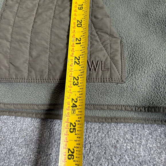 Madewell MWL Betterfleece Zip Quilted-Pocket Jacket Size Medium Pressed Sage - Picture 16 of 16